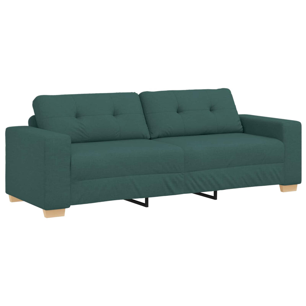 3-Sitzer Sofa Dunkelgrün Stoff 180cm