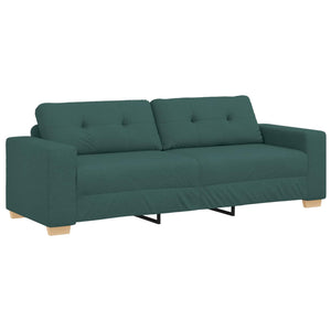 3-Sitzer Sofa Dunkelgrün Stoff 180cm