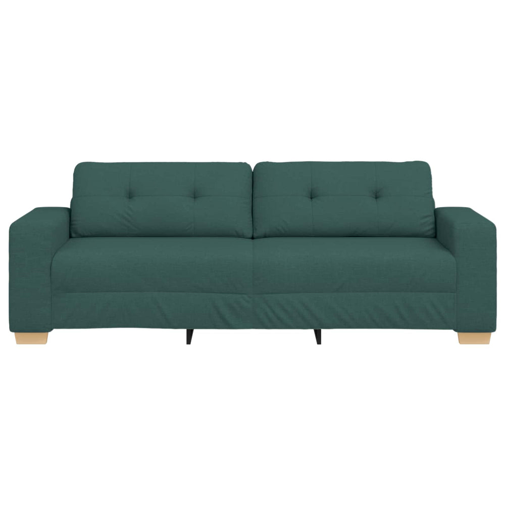 3-Sitzer Sofa Dunkelgrün Stoff 180cm