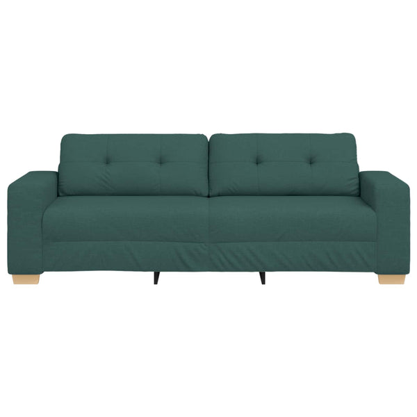 3-Sitzer Sofa Dunkelgrün Stoff 180cm