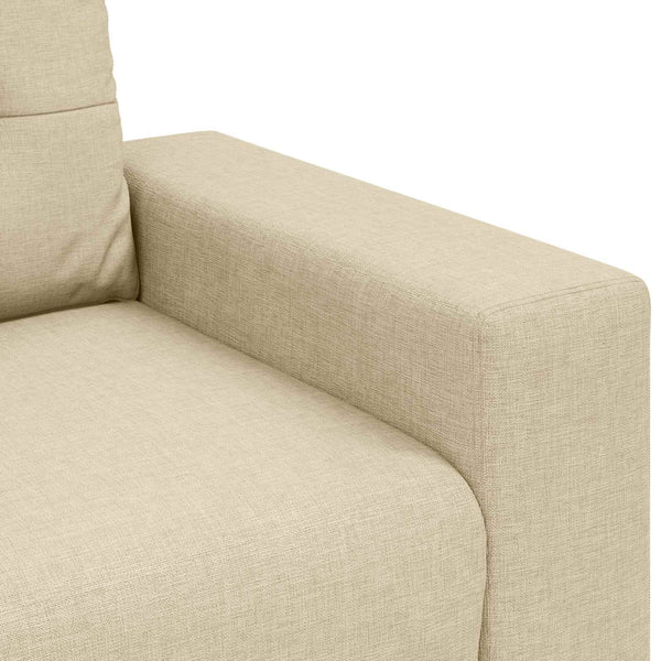3-Sitzer Sofa Creme Stoff 180 cm