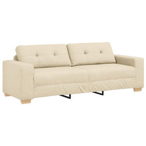 3-Sitzer Sofa Creme Stoff 180 cm