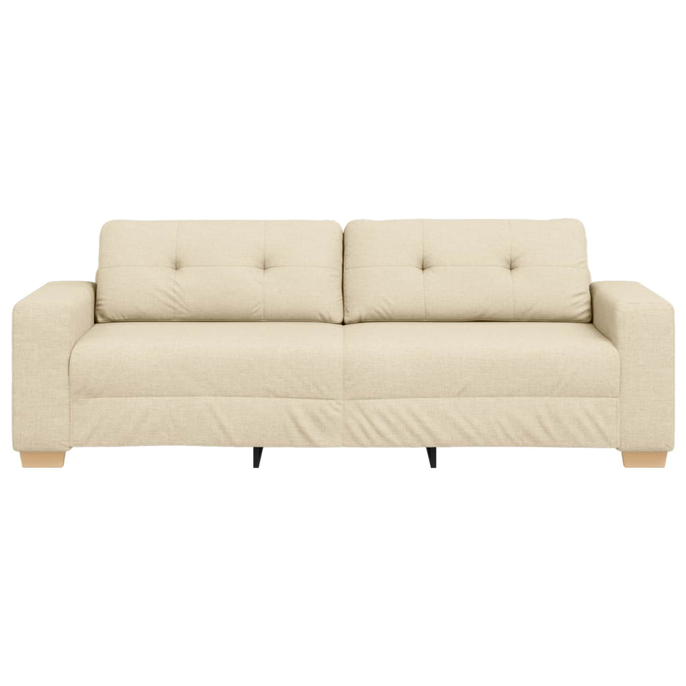 3-Sitzer Sofa Creme Stoff 180 cm