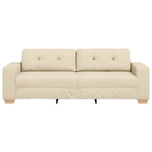 3-Sitzer Sofa Creme Stoff 180 cm