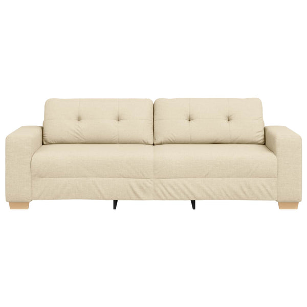 3-Sitzer Sofa Creme Stoff 180 cm