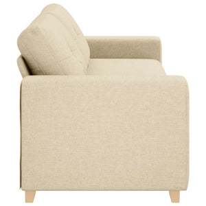 3-Sitzer Sofa Creme Stoff 180 cm