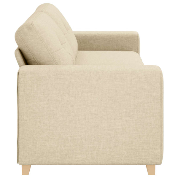 3-Sitzer Sofa Creme Stoff 180 cm