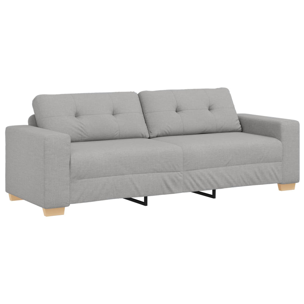 3-Sitzer Sofa Wolkengrau mit Kissen