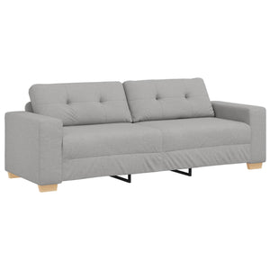 3-Sitzer Sofa Wolkengrau mit Kissen