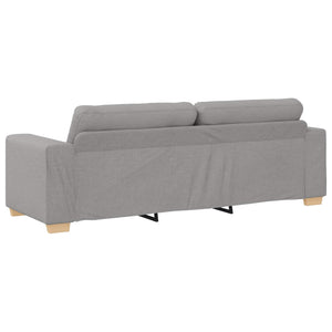 3-Sitzer Sofa Wolkengrau mit Kissen