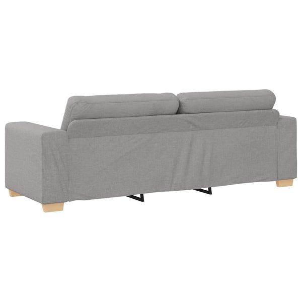 3-Sitzer Sofa Wolkengrau mit Kissen