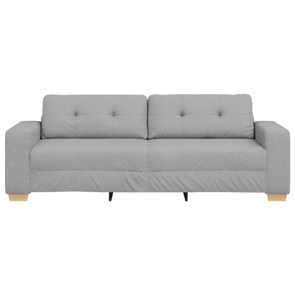 3-Sitzer Sofa Wolkengrau mit Kissen