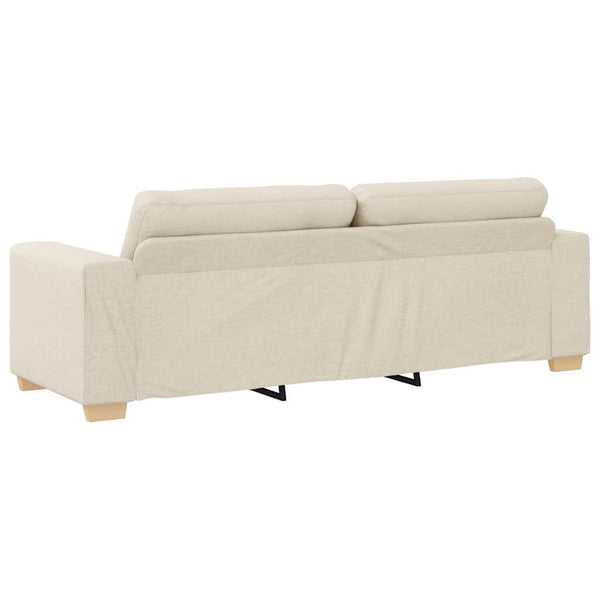 vidaXL Canapé 3 places en lin 180 cm