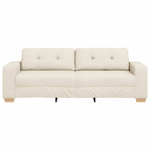 vidaXL Canapé 3 places en lin 180 cm
