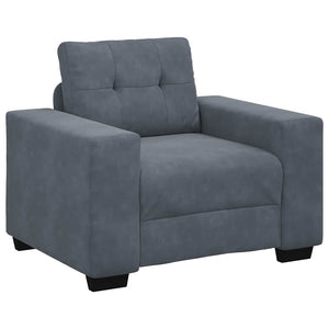 vidaXL Fauteuil gris foncé 100x78x80 cm Velours