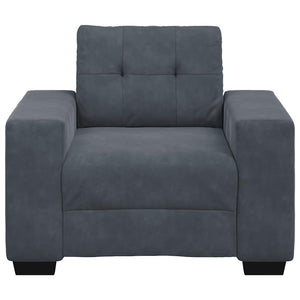 vidaXL Fauteuil gris foncé 100x78x80 cm Velours