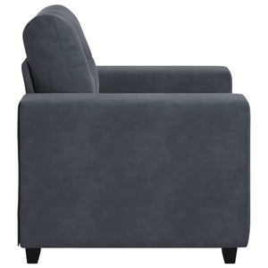 vidaXL Fauteuil gris foncé 100x78x80 cm Velours