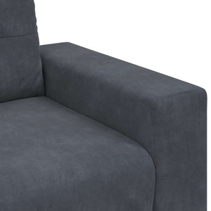 vidaXL Fauteuil gris foncé 100x78x80 cm Velours