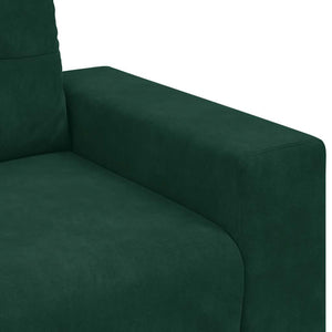 Dunkelgrüner Samt Sessel 100 cm