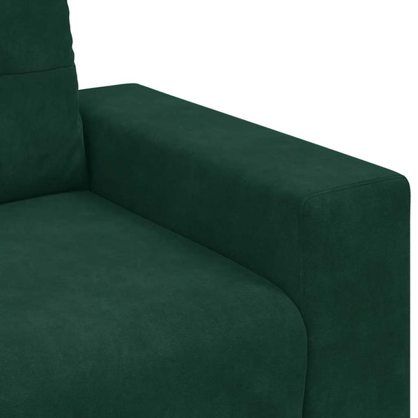 Dunkelgrüner Samt Sessel 100 cm