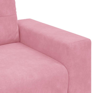 Rosa Samt Sessel 100 cm