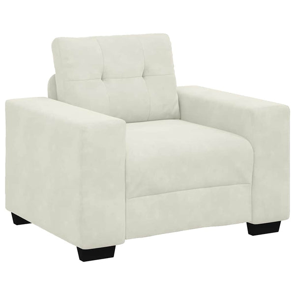 vidaXL Fauteuil Crème 100x78x80 cm Velours