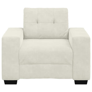 vidaXL Fauteuil Crème 100x78x80 cm Velours