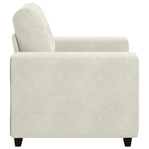 vidaXL Fauteuil Crème 100x78x80 cm Velours