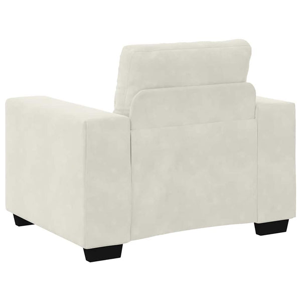 vidaXL Fauteuil Crème 100x78x80 cm Velours