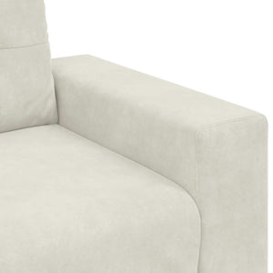 vidaXL Fauteuil Crème 100x78x80 cm Velours