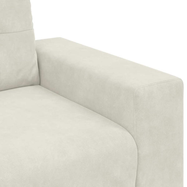 vidaXL Fauteuil Crème 100x78x80 cm Velours