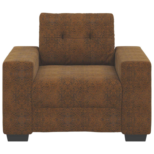 Sofa Sessel Braun Kunstleder 60 cm