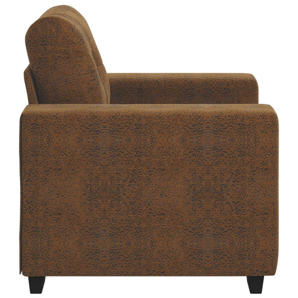 Sofa Sessel Braun Kunstleder 60 cm