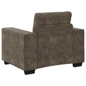 Dunkelgrauer Kunstleder Sofa Sessel 60 cm