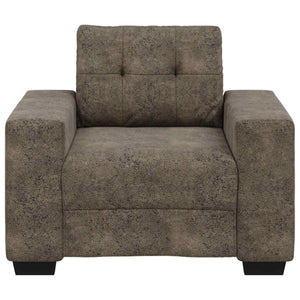 Dunkelgrauer Kunstleder Sofa Sessel 60 cm