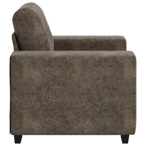 Dunkelgrauer Kunstleder Sofa Sessel 60 cm