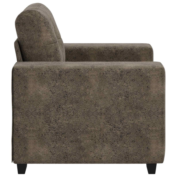 Dunkelgrauer Kunstleder Sofa Sessel 60 cm
