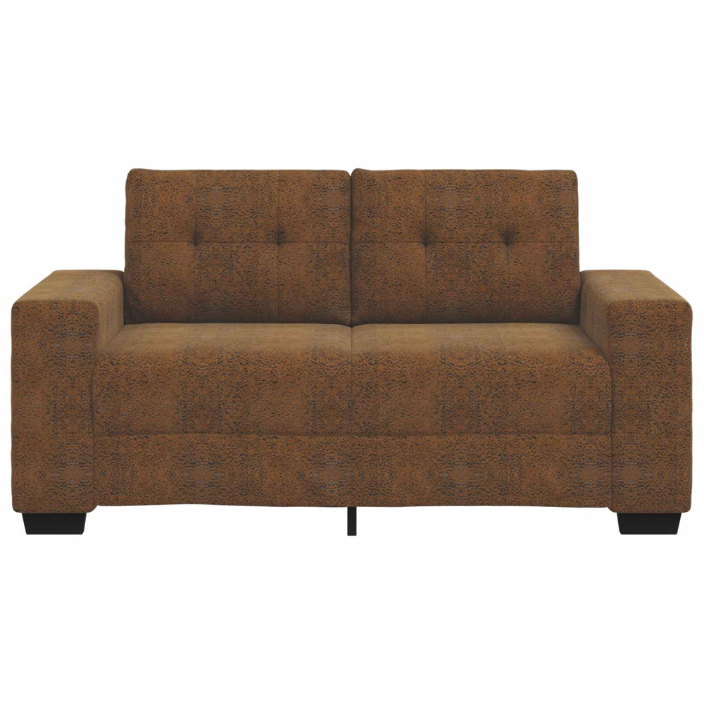 vidaXL Canapé deux places Marron 120 cm Similicuir