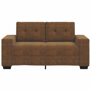 vidaXL Canapé deux places Marron 120 cm Similicuir