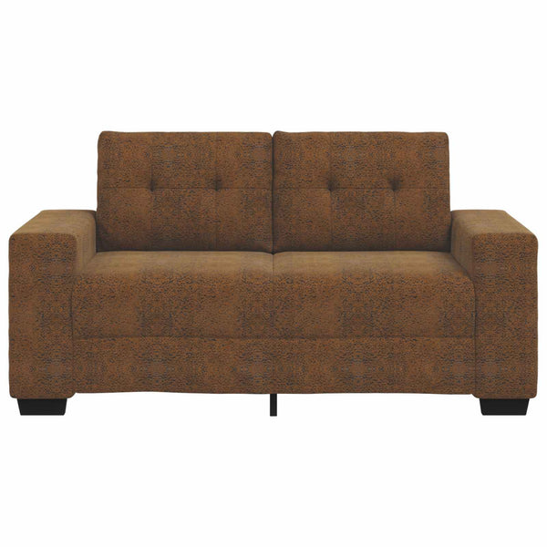 vidaXL Canapé deux places Marron 120 cm Similicuir