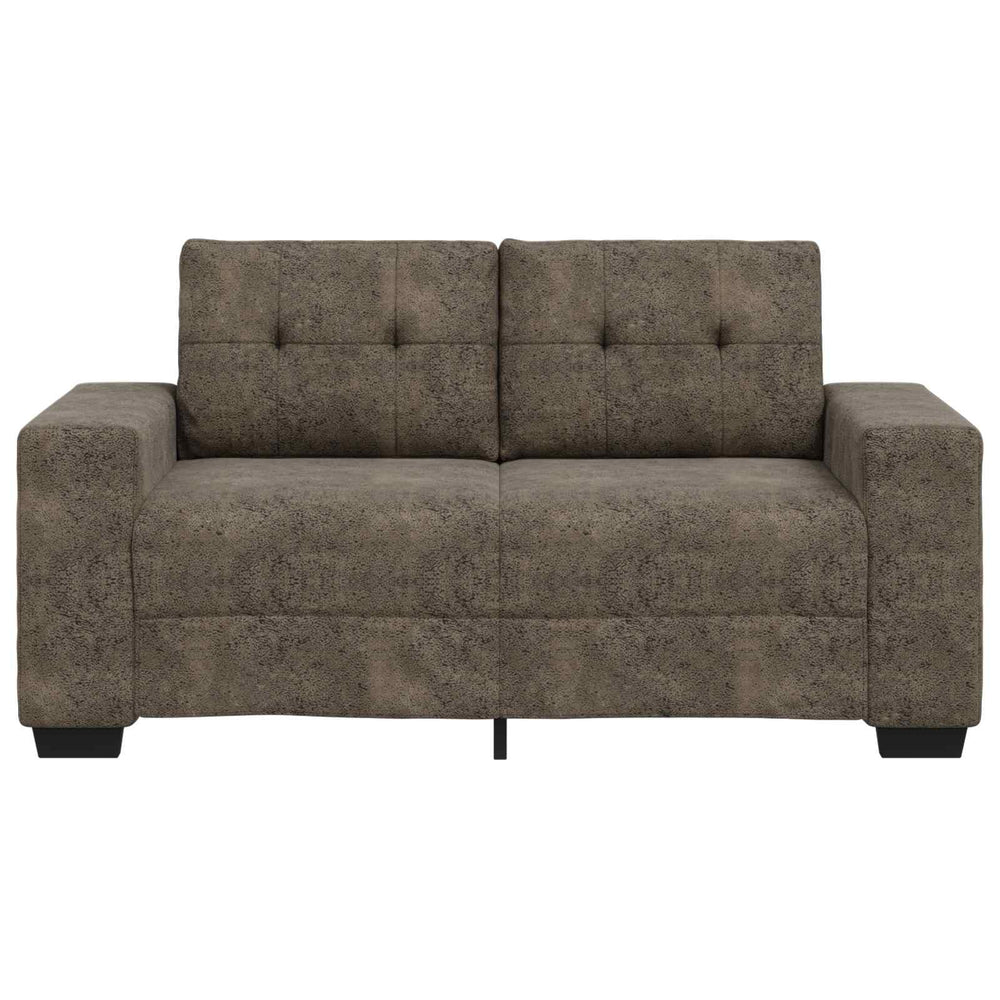 Dunkelgraues Kunstleder Zweisitzer Sofa, 120 cm