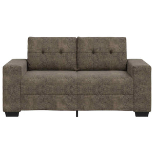 Dunkelgraues Kunstleder Zweisitzer Sofa, 120 cm