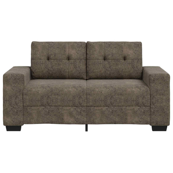 Dunkelgraues Kunstleder Zweisitzer Sofa, 120 cm