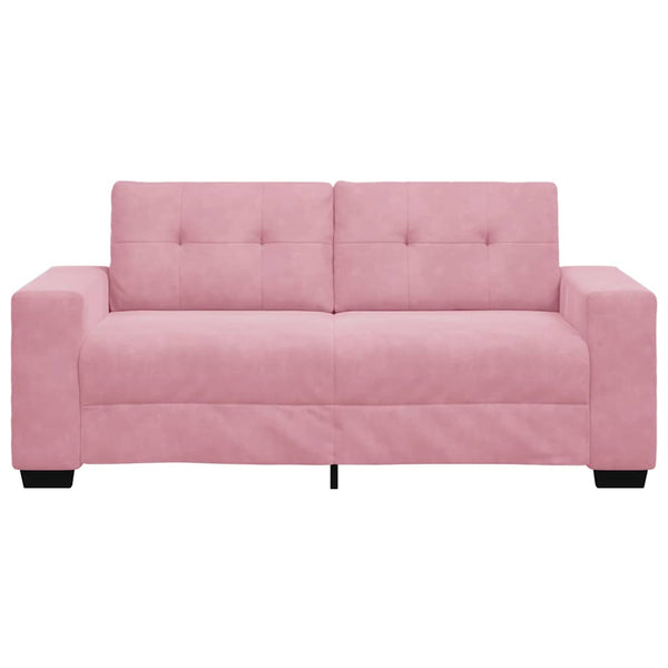 vidaXL Canapé deux places Rose 180x77x82 cm Velours