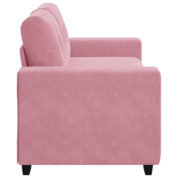 vidaXL Canapé deux places Rose 180x77x82 cm Velours