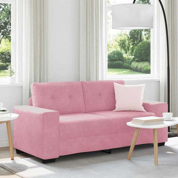 vidaXL Canapé deux places Rose 180x77x82 cm Velours