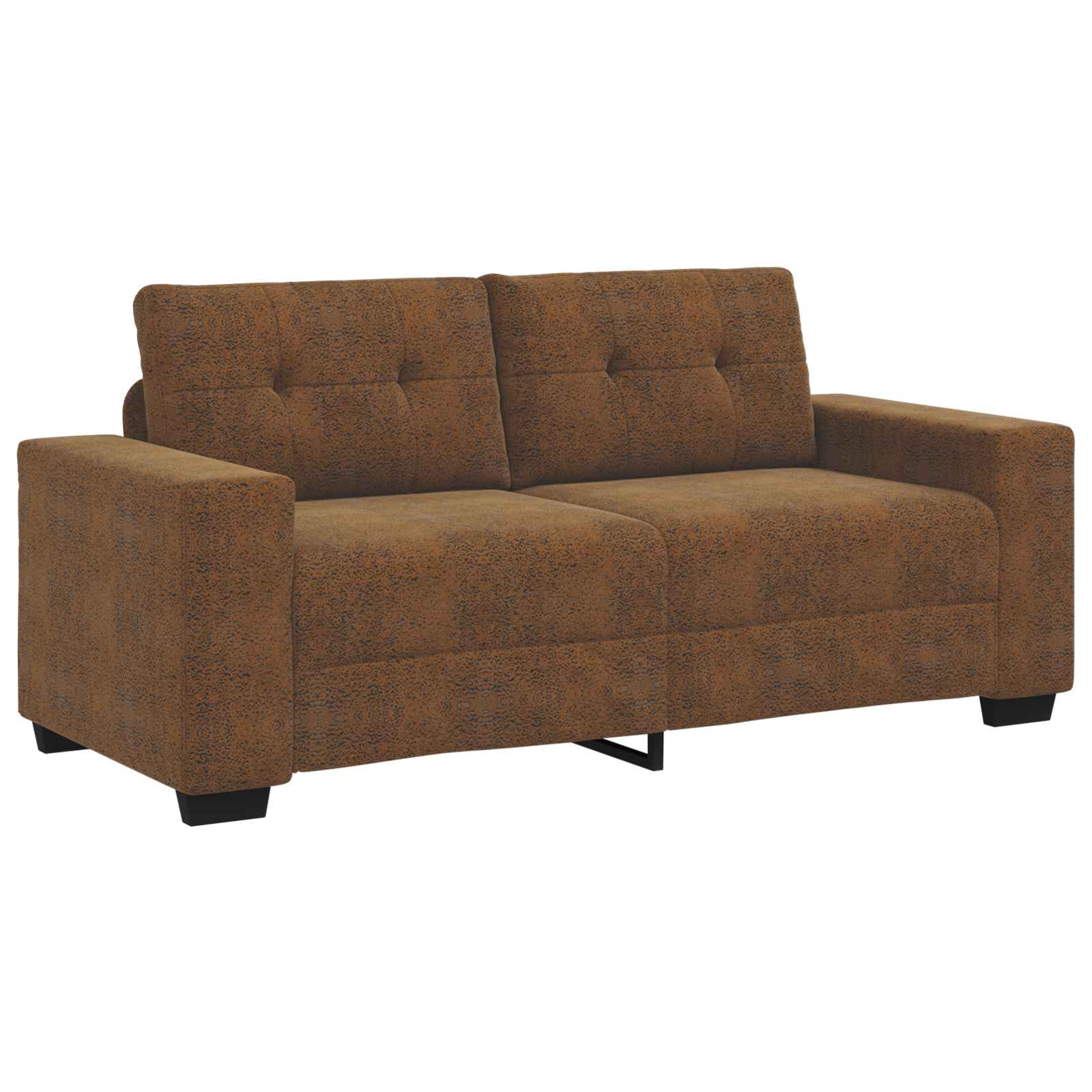 vidaXL Canapé deux places Marron 140 cm Similicuir