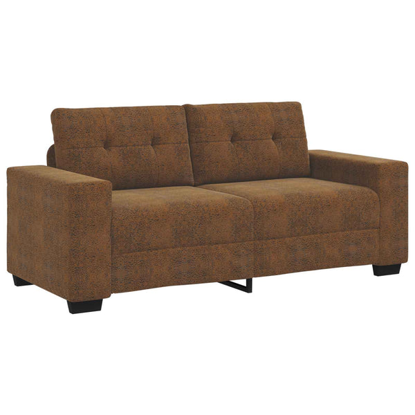 vidaXL Canapé deux places Marron 140 cm Similicuir