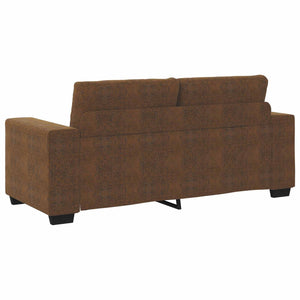 vidaXL Canapé deux places Marron 140 cm Similicuir