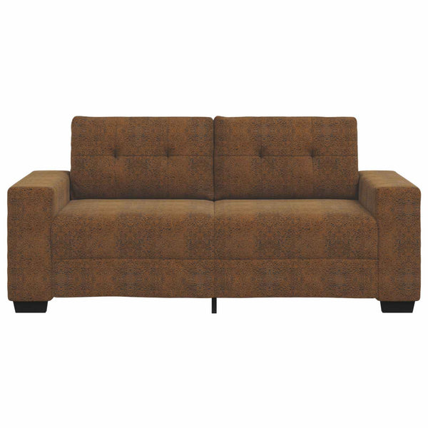vidaXL Canapé deux places Marron 140 cm Similicuir